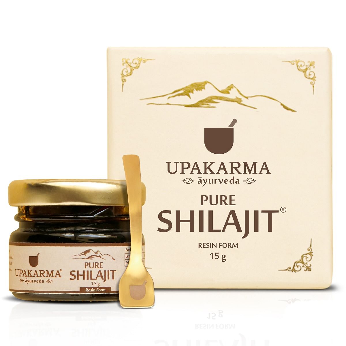 

Upakarma Ayurveda Pure and Natural Original Shilajeet/Shilajit Resin 15g For Strength, Power, Endurance and Stamina- Pack of 1