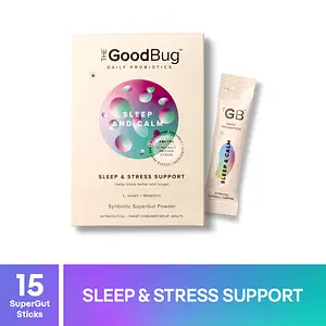The Good Bug Sleep and Calm SuperGut Powder for Healthy Deep Sleep & Stress Relief | Pre & Probiotic Supplement for Men & Women |15 Days Pack