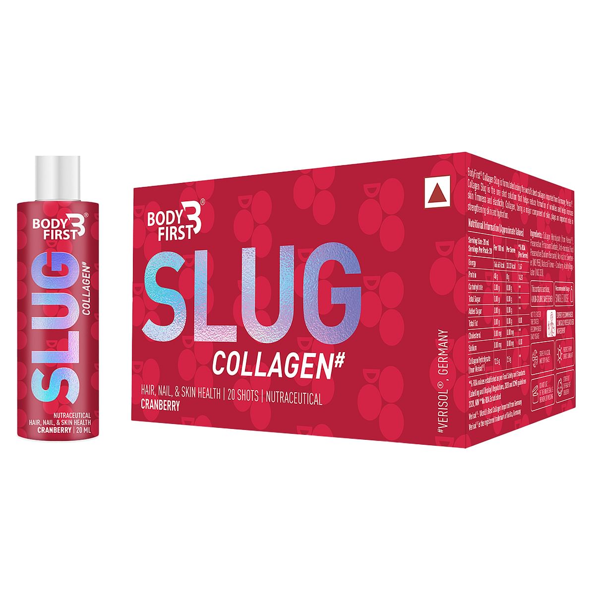 

Bodyfirst Collagen Slug (Pack Of 20) - Cranberry