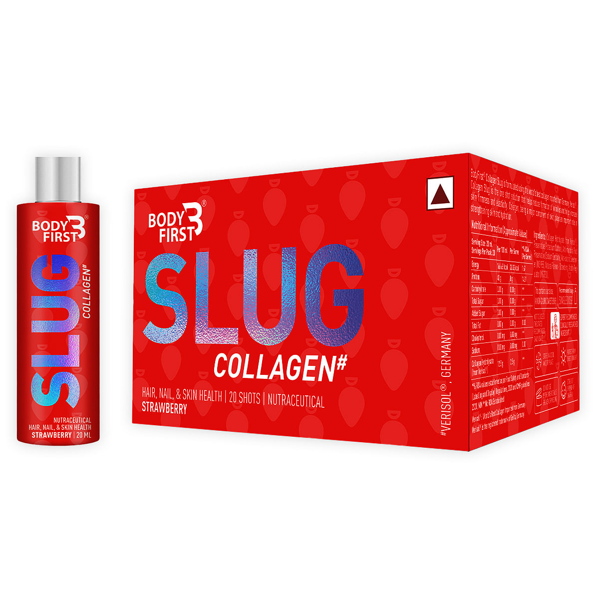 

Bodyfirst Collagen Slug (Pack Of 20) - Strawberry