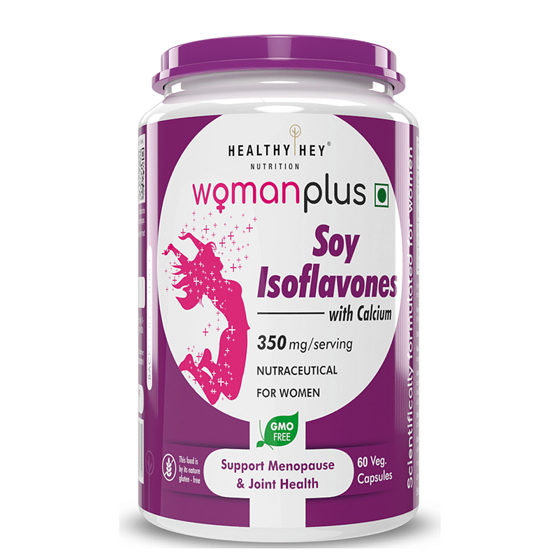 

HealthyHey Nutrition Woman Plus Soy Isoflavones with Calcium - 60 Vegetable Capsules