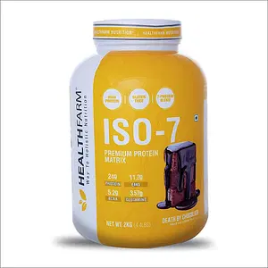 Healthfarm ISO 7 Isolate Protein Premium Whey Protein Matrix -2kg (4.4) lbs (DEATH BY CHOCOLATE)