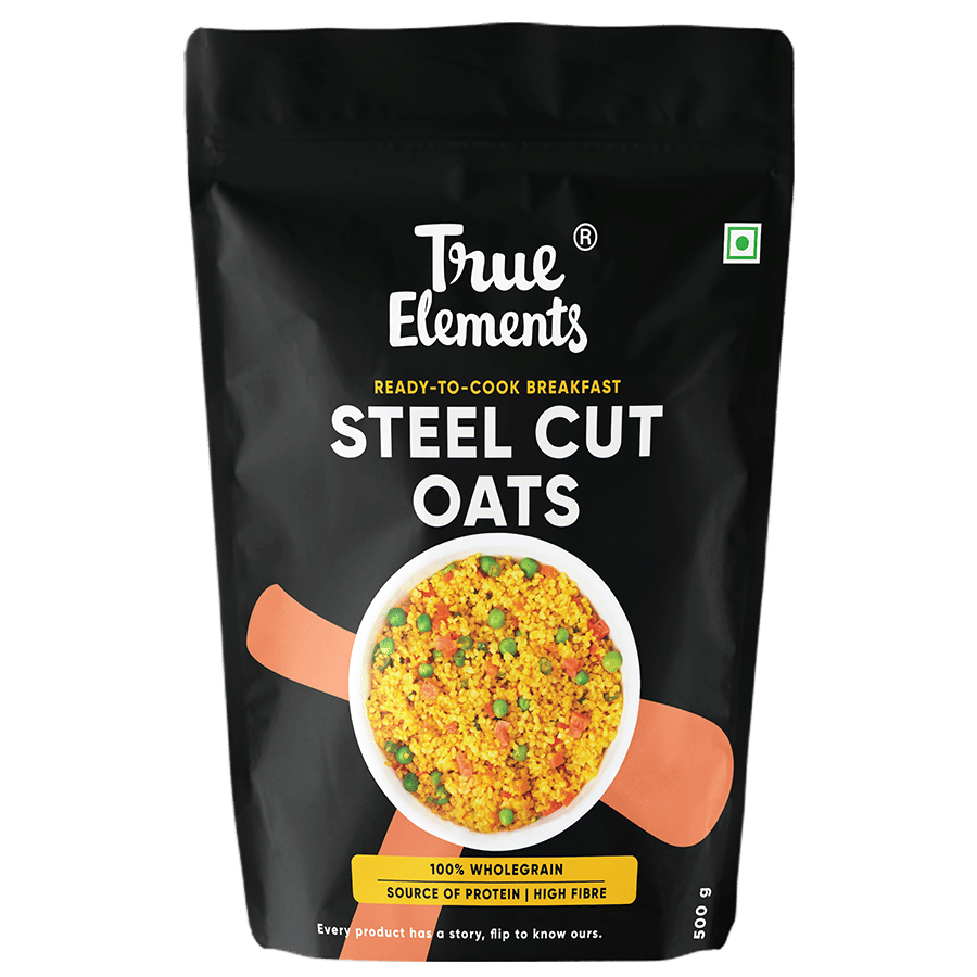 True Elements Steel Cut Oats 500 g Gluten Free Oats Breakfast