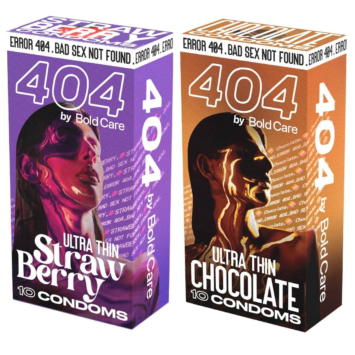 

Bold Care 404 Super Ultra Thin Chocolate Flavored Condoms For Men (Chocolate + Strawberry)