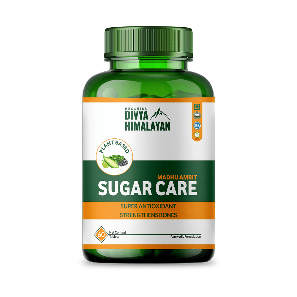 

Divya Himalayan Sugar Care Supplement | 60 Tablets | Supports Healthy Blood Sugar Levels | Herbal Blend with Bitter Melon, Gymnema & Fenugreek