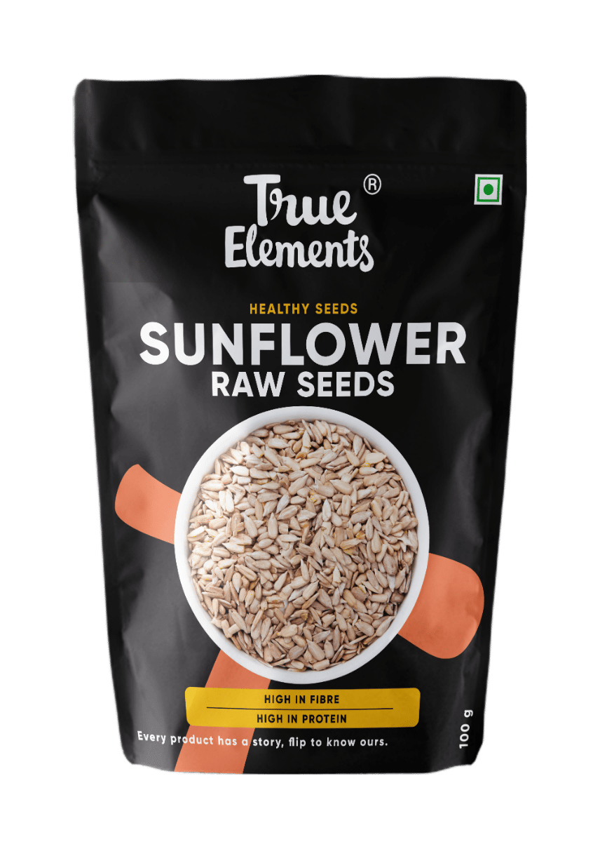 True Elements Sunflower Seeds 100 g Raw Seeds for Eating Healthy