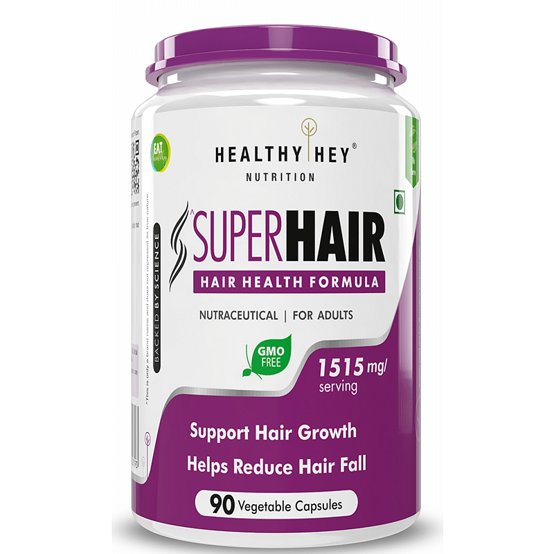 

HealthyHey Nutrition SuperHair Hair Health Formula 90 vegetable capsules
