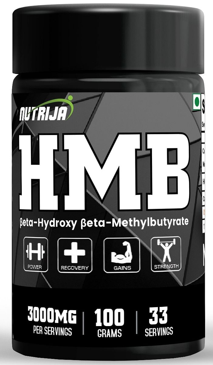 

NutriJa Lifesciences HMB Powder (Beta-Hydroxy Beta-Methylbutyrate) - Pure HMB- 100 Gram Jar of 2Packs- (Tangy orange)