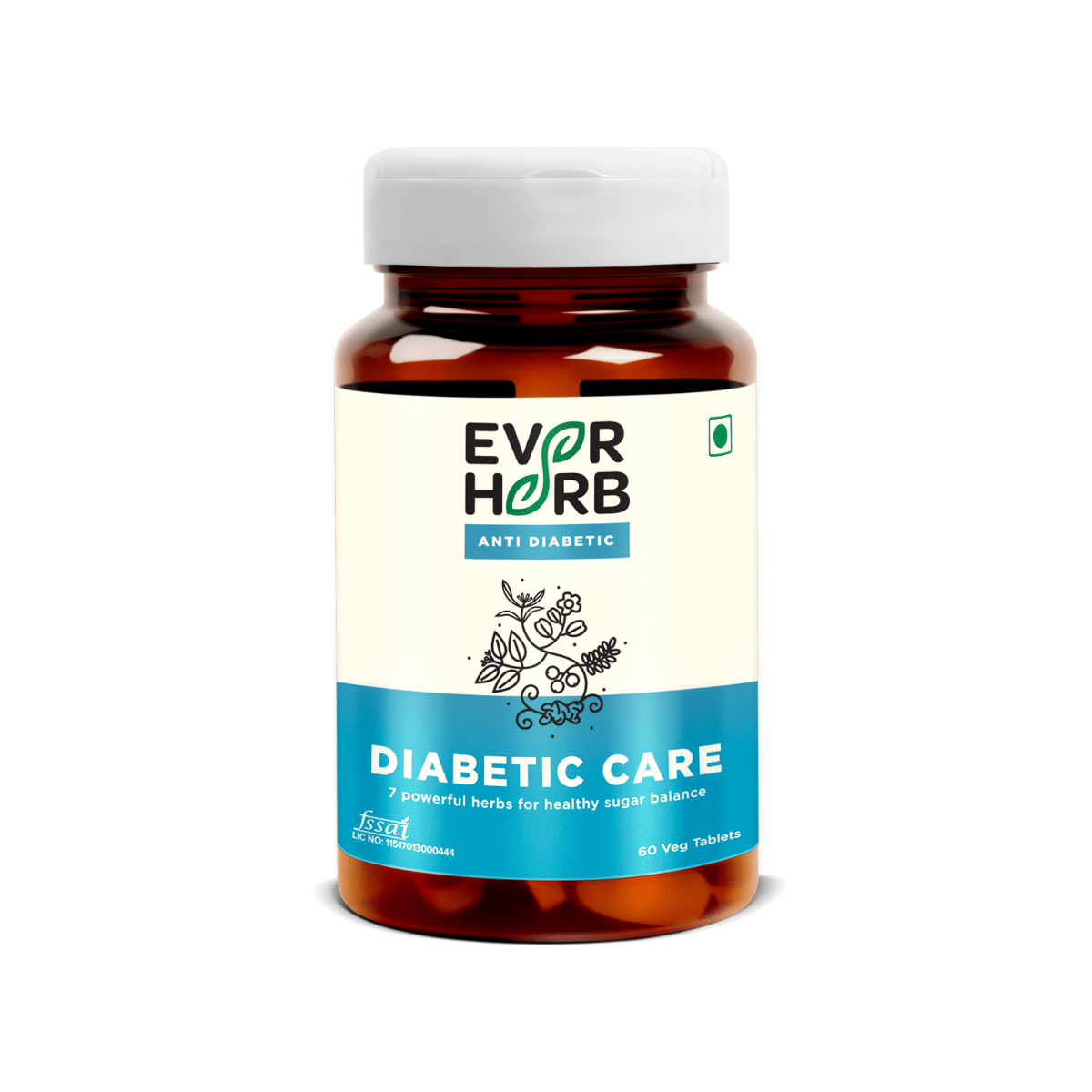 

EVERHERB (BY PHARMEASY) DIABETIC CARE - BLOOD SUGAR CONTROL - BOTTLE OF 60