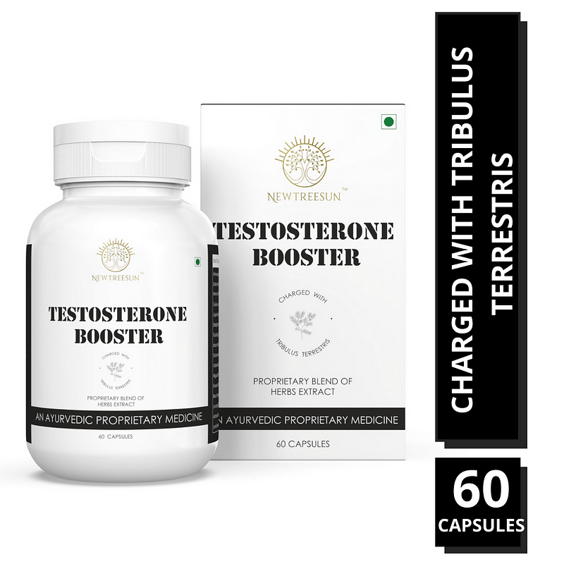 

NEWTREESUNs Testosterone Booster capsules for Men Stamina, Growth, muscle strength, physical endurance, stronger bones etc with Natural Ashwagandha...