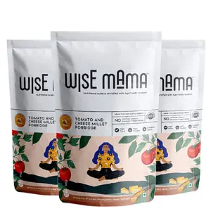Wise Mama Tomato and Cheese Millet Porridge - 50g  (Pack of 3)