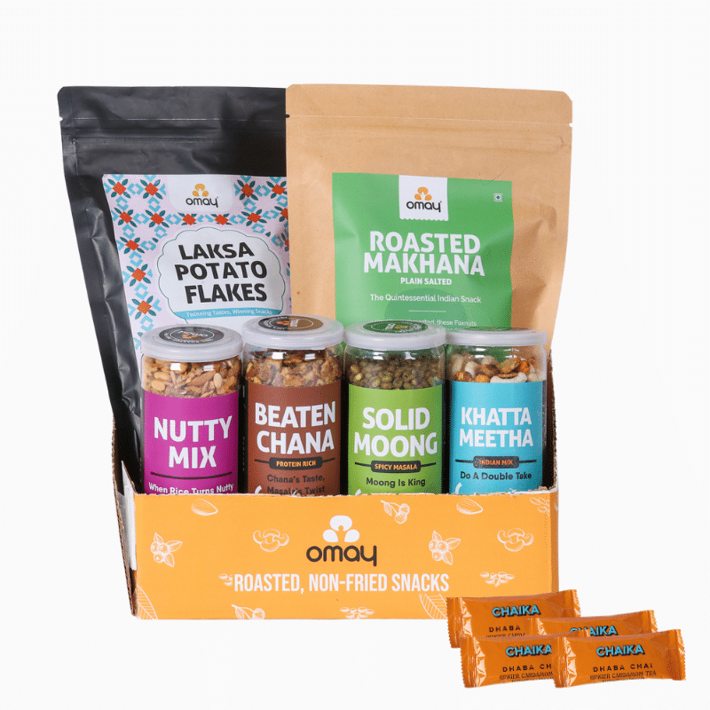 

Omay Foods Desi Snacks Travel Pack