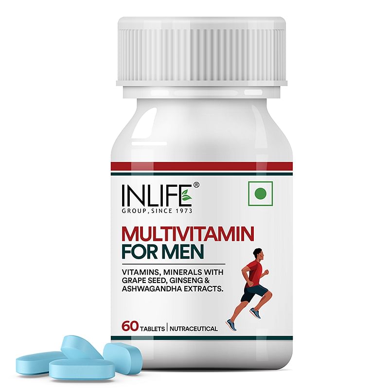 

INLIFE Multivitamin Tablets for Men | 60 Tablets | Enriched with Zinc, Vitamin C, Vitamin D3, and Essential Multiminerals | Supports Energy, Stamin...