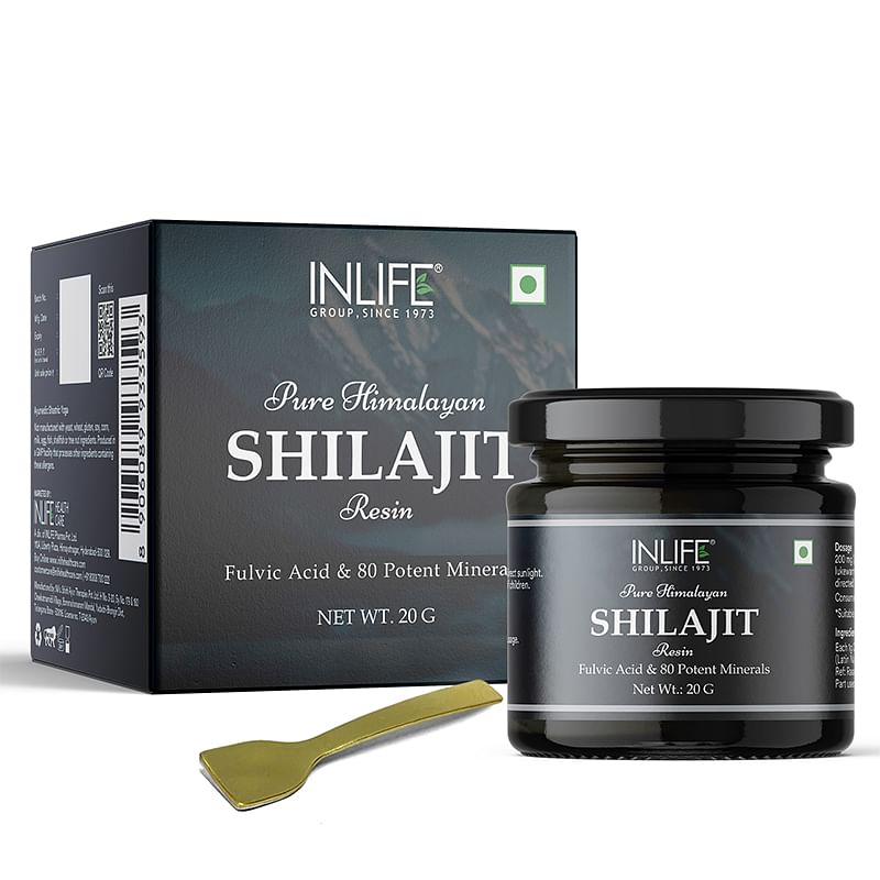 

INLIFE Shilajit Resin 20g | Original Himalayan & Natural Shilajeet for Strength, Endurance & Stamina | 75% Fulvic Acid | Lab Tested | Ayurvedic Sup...