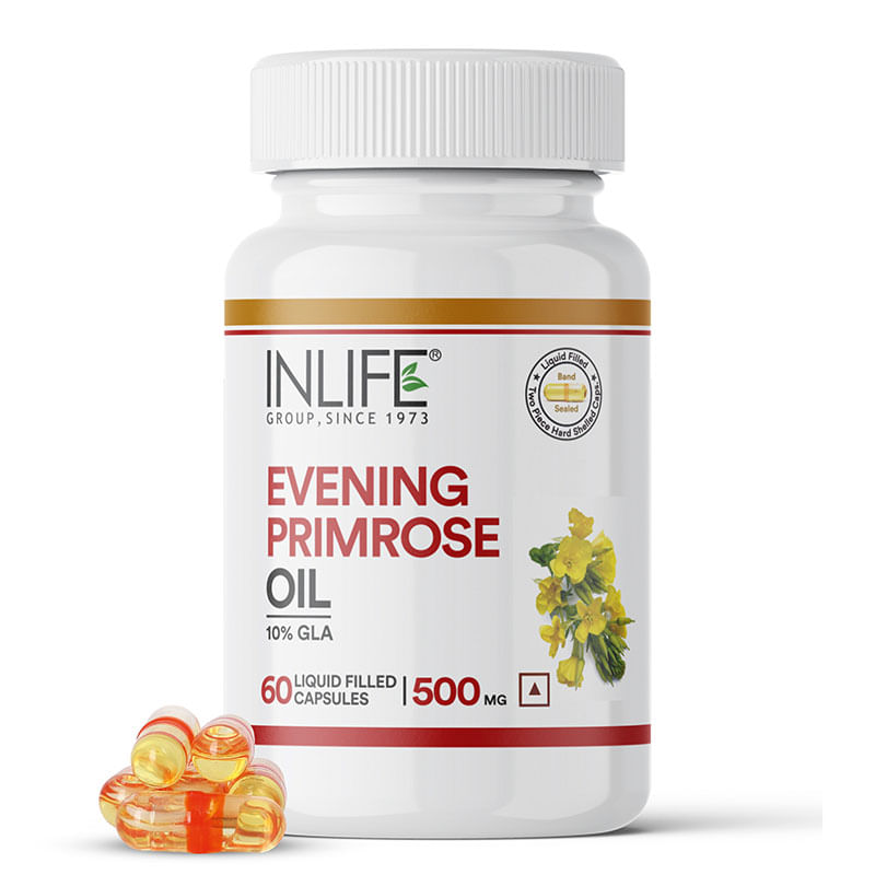 

INLIFE Evening Primrose Oil, Extra Virgin Cold Pressed, 500 mg - 60 Capsules