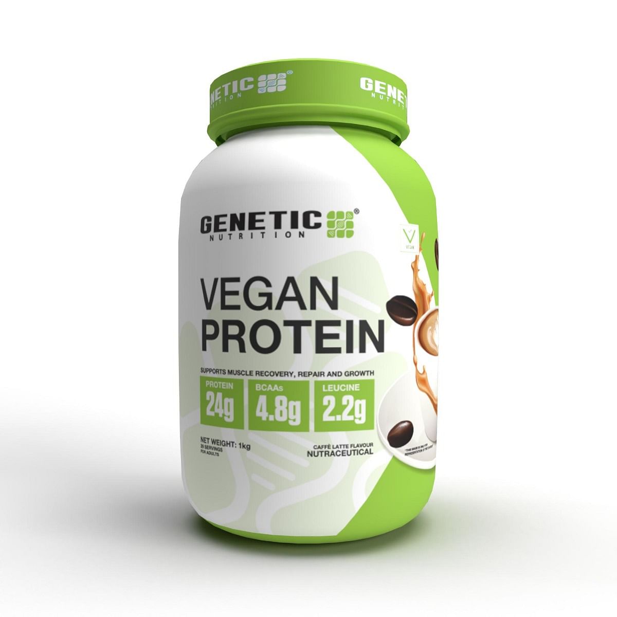 

Genetic Nutrition Vegan Protein | Premium Plant Protein with complete Aminio Acid Profile | Raw Whole-Food Protein | 100% Plant Based | Sweetened w...