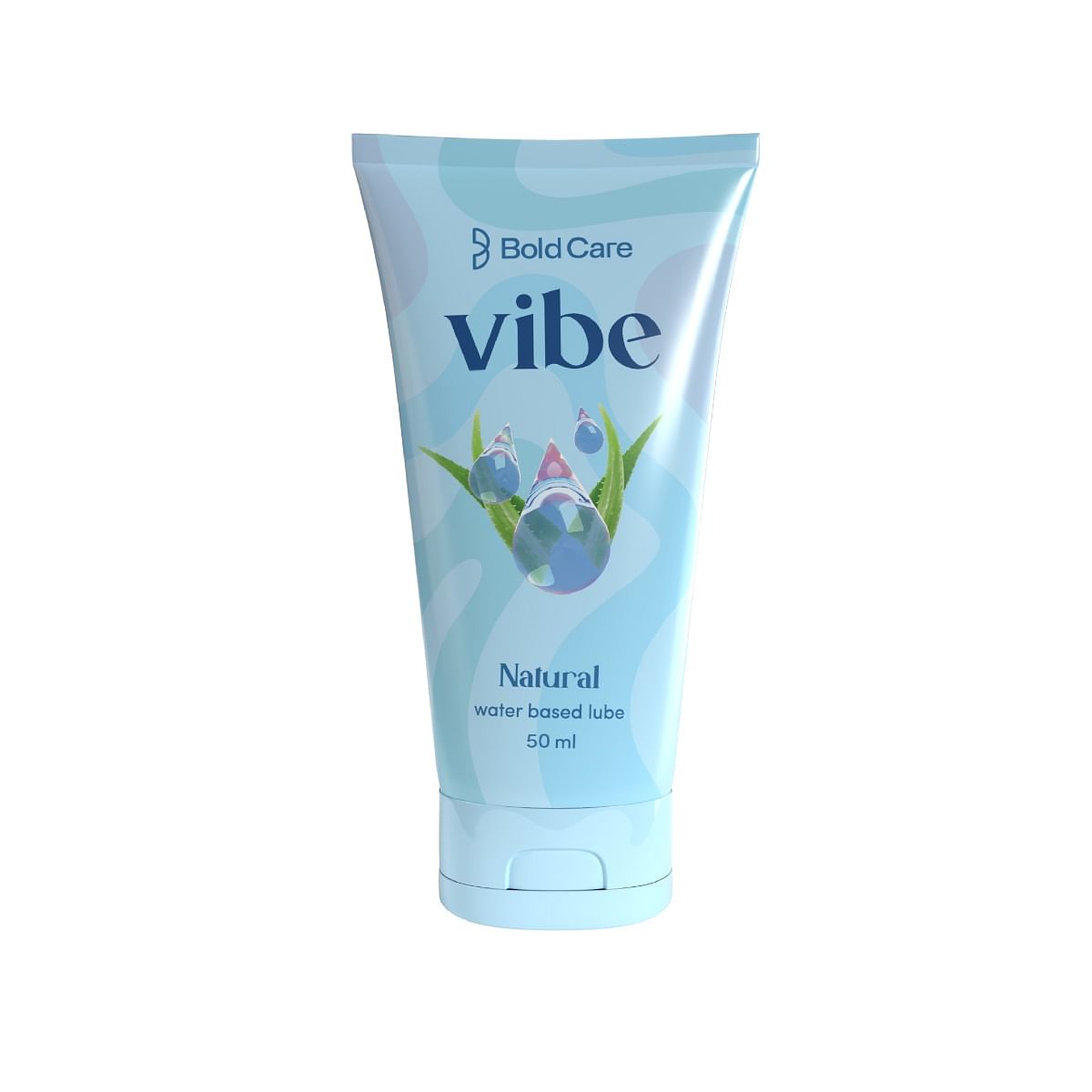 

Bold Care Vibe Natural - Personal Lubricant for Men and Women - Water Based Lube - Skin Friendly, Silicone and Paraben Free - No Side Effects - 50 ml
