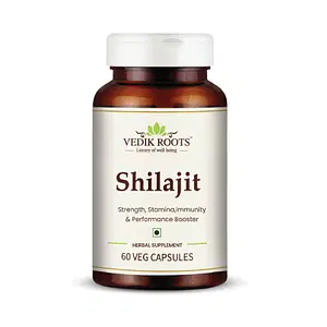 Vedikroots Shilajit Capsules - An Ayurvedic Elixir For Vigour, Vitality & Stamina