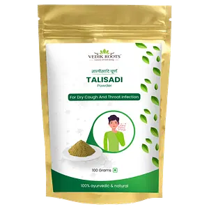Vedikroots Pure Talisadi Powder – An Ayurvedic Secret To Treat Dry Cough And Cold!!(100 GM)
