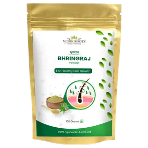 Vedikroots Pure Bhringraj Powder for Eating , Hair Growth & Skin
