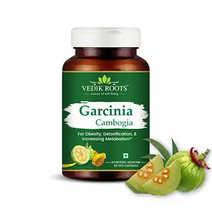 Vedikroots Garcinia Cambogia  Ayurvedic Capsules| Improves Digestion | Fat Burner | Weight Loss Supplement For Women And Men