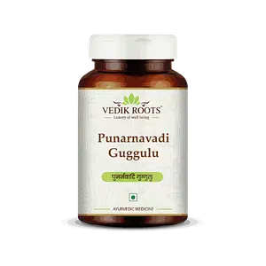 Vedikroots Punarnavadi Guggulu - Natural Diuretic for Swelling with Ayurvedic Care