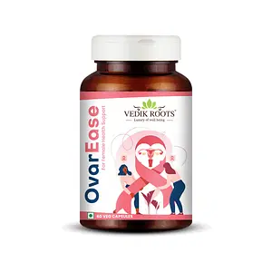 Vedikroots PCOS PCOD Ayurvedic Supplements For Women | Regulate Menstrual Cycles | Hormone Balance PCOS Supplement | 60 Veg Capsules