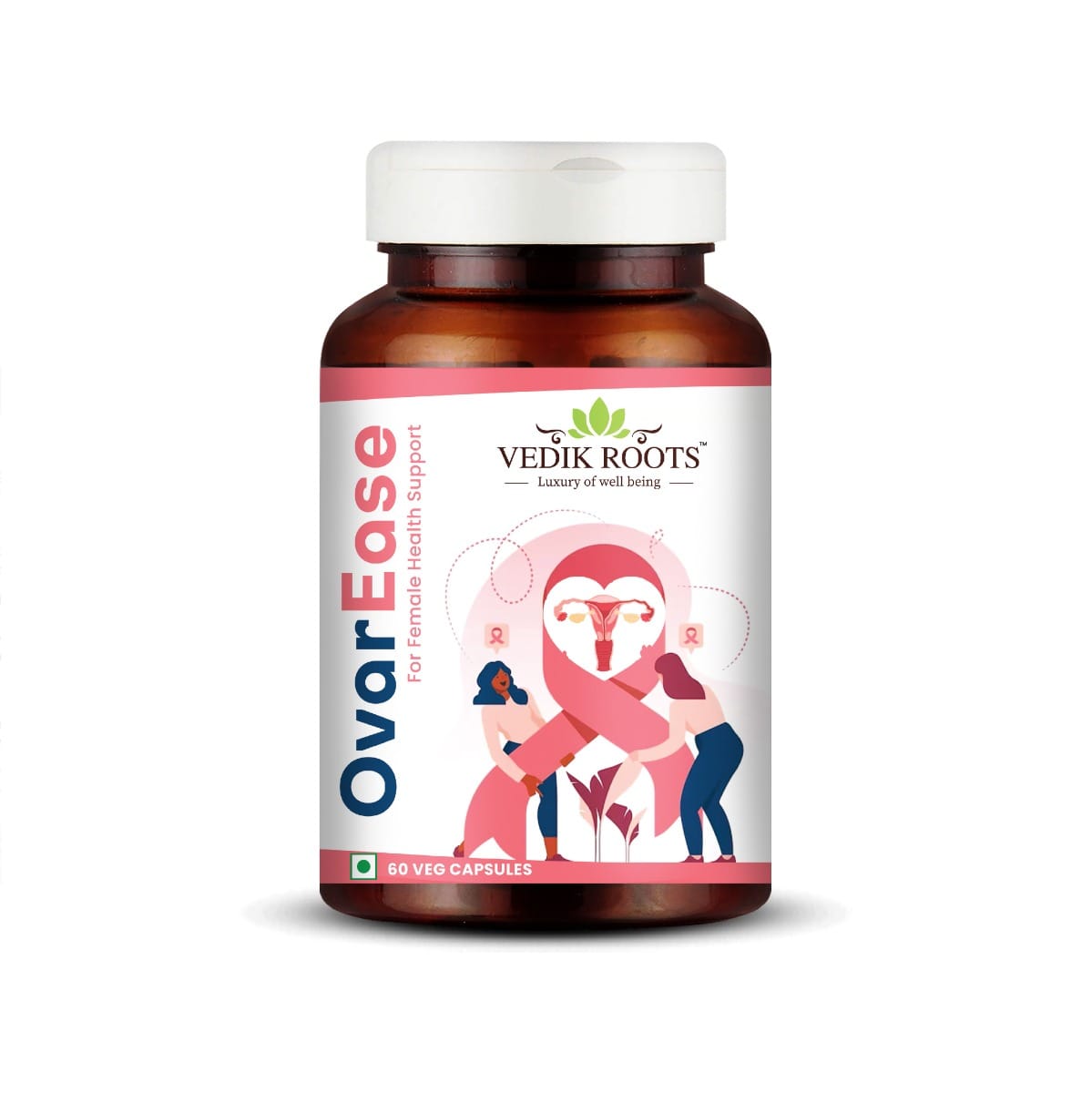 Vedikroots PCOS PCOD Ayurvedic Supplements For Women | Regulate Menstrual Cycles | Hormone Balance PCOS Supplement | 60 Veg Capsules