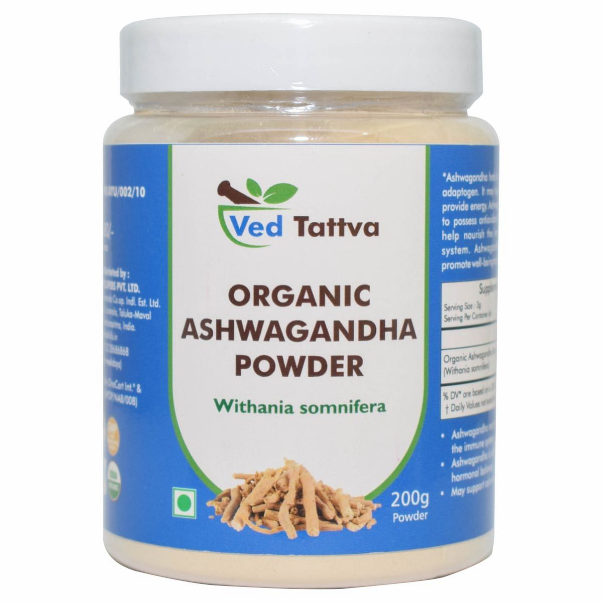 

Ved Tattva Organic Ashwagandha Powder 200gms