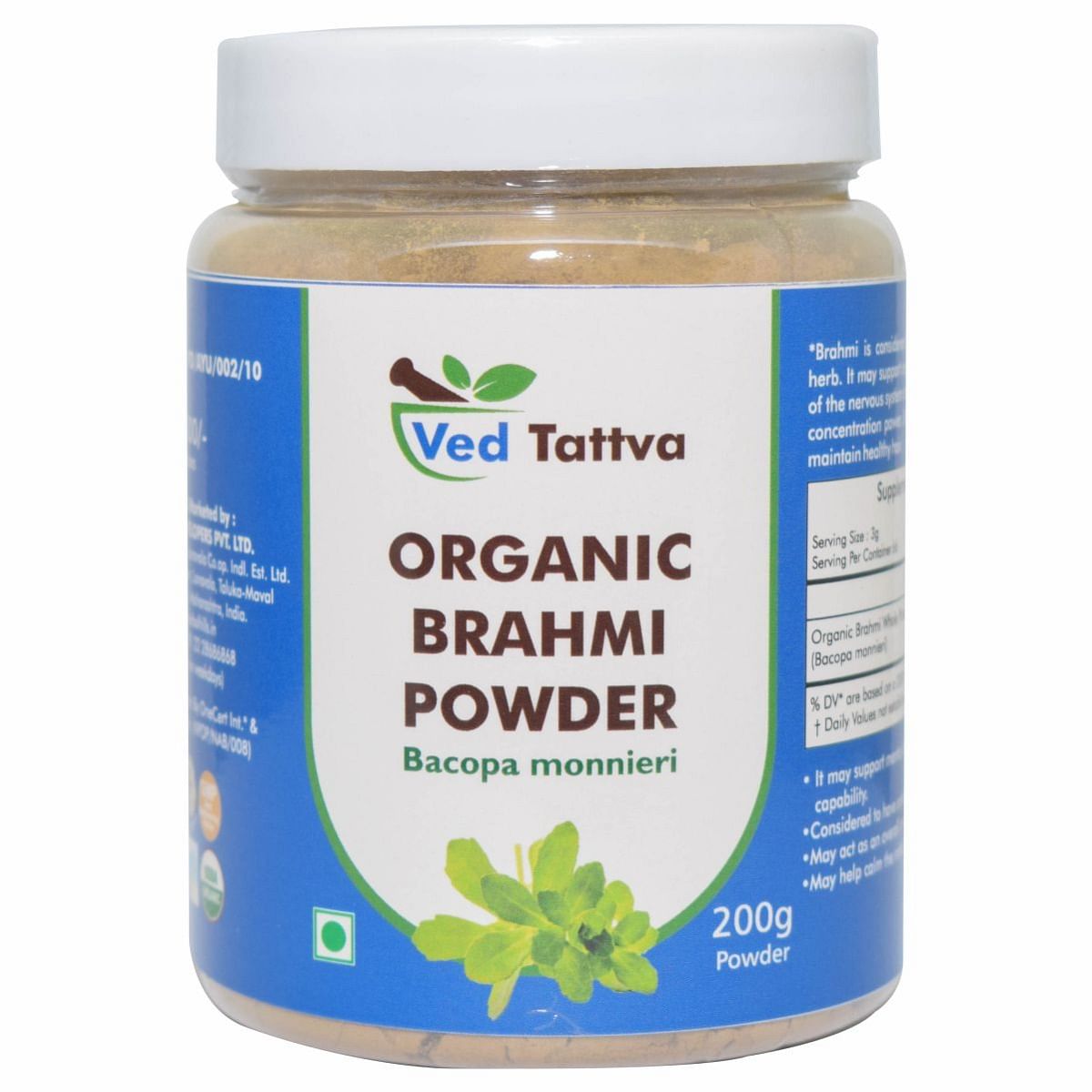 

Ved Tattva Organic Brahmi Powder 200 gms