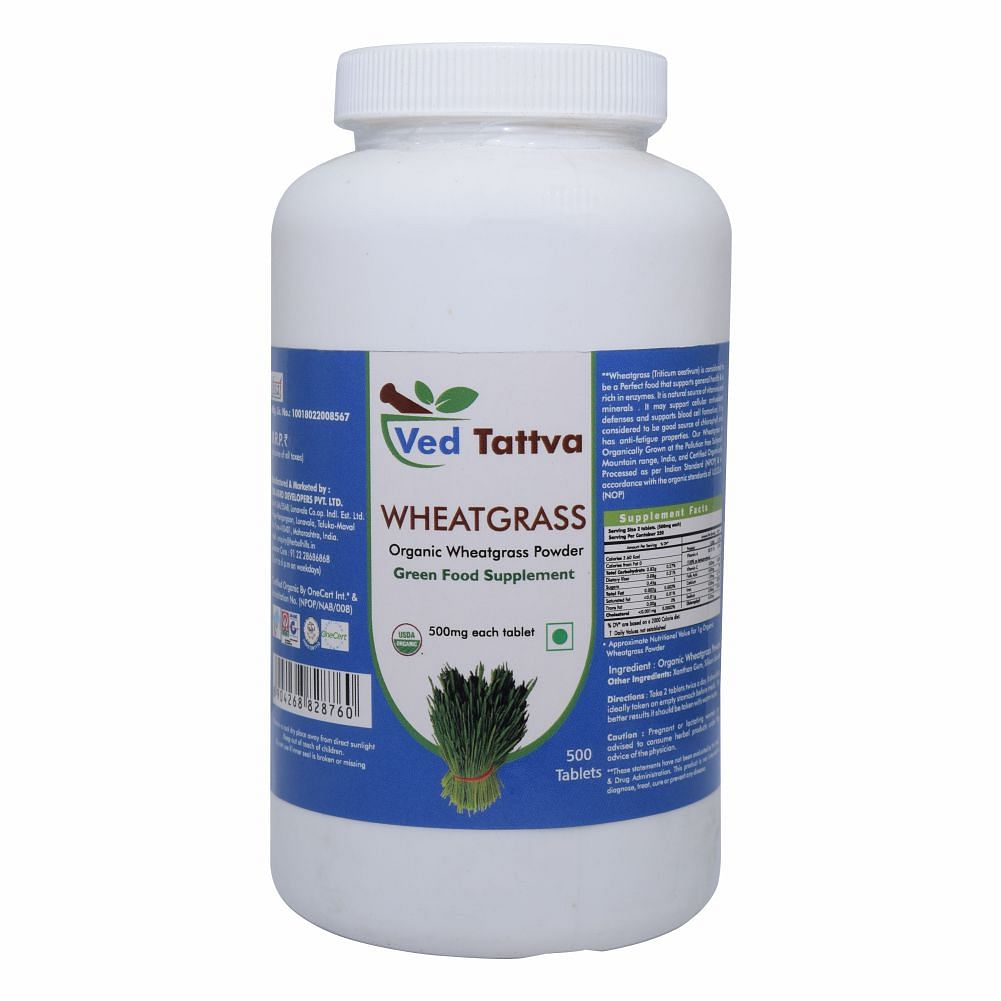 

Ved Tattva Wheatgrass 500 Tablet - Saver Pack