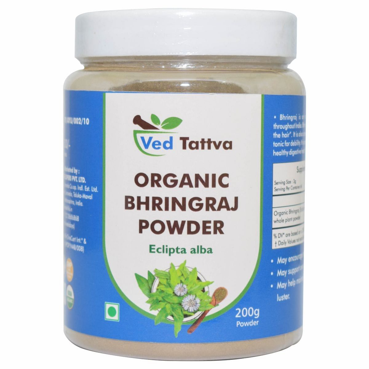 

Ved Tattva Organic Bhringraj Powder - 200gms