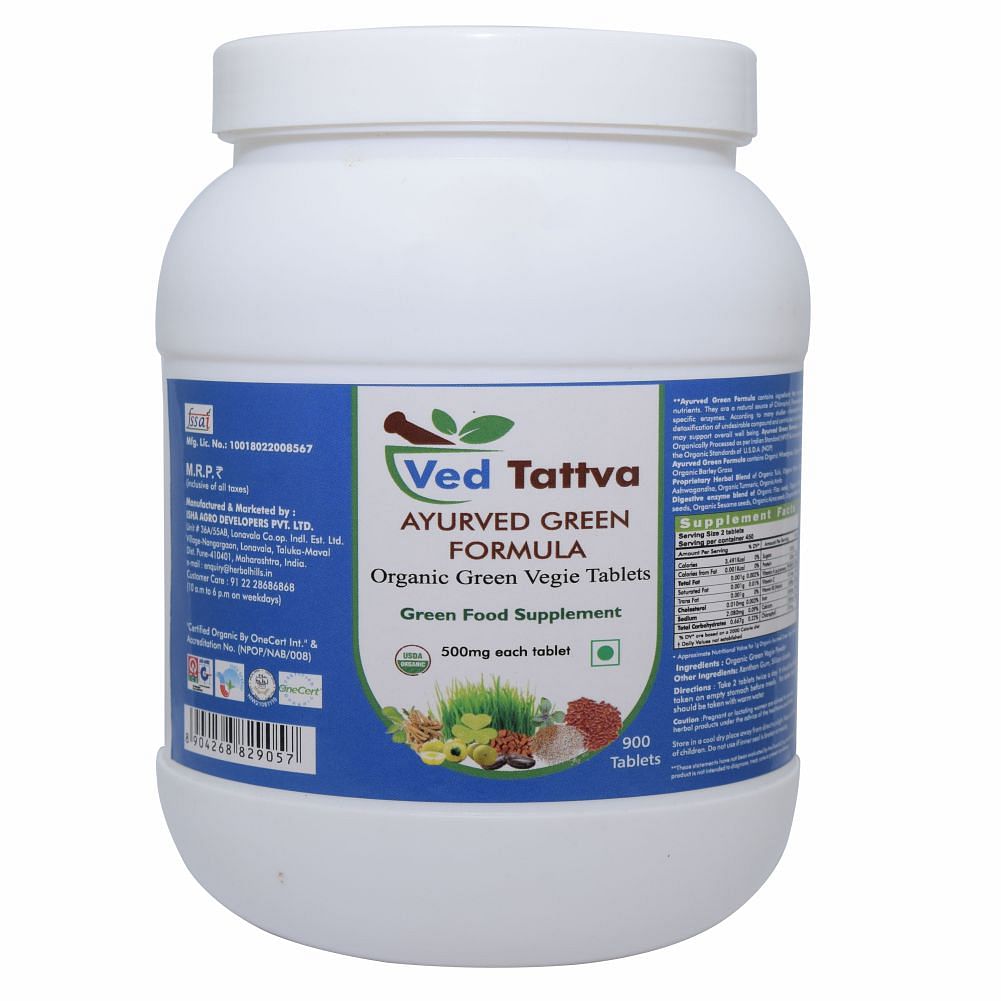 

Ved Tattva Ayurvedic Green Formula - 900 Tablets Value Pack