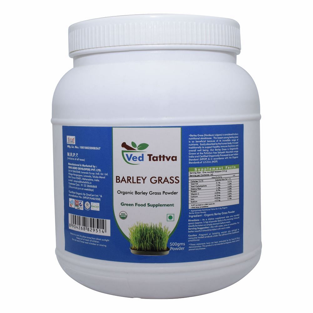 

Ved Tattva Barley Grass 500 Gms Powder