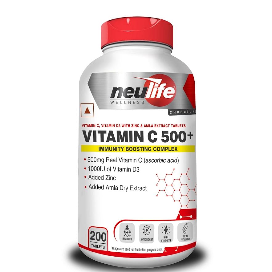 

NEULIFE High Strength Real Vitamin C tablets (Ascorbic Acid) with D3 1000iu + Zinc (200 Tabs)