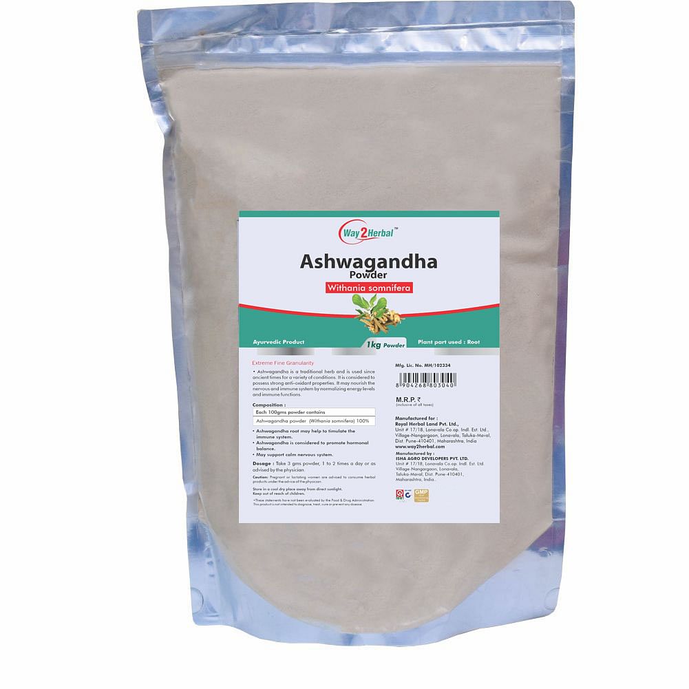 

Way2herbal Ashwagandha Powder - 1 kg