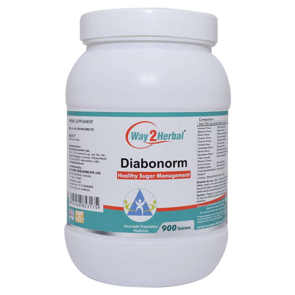 

Way2herbal DIABO NORM - 900 Tablets