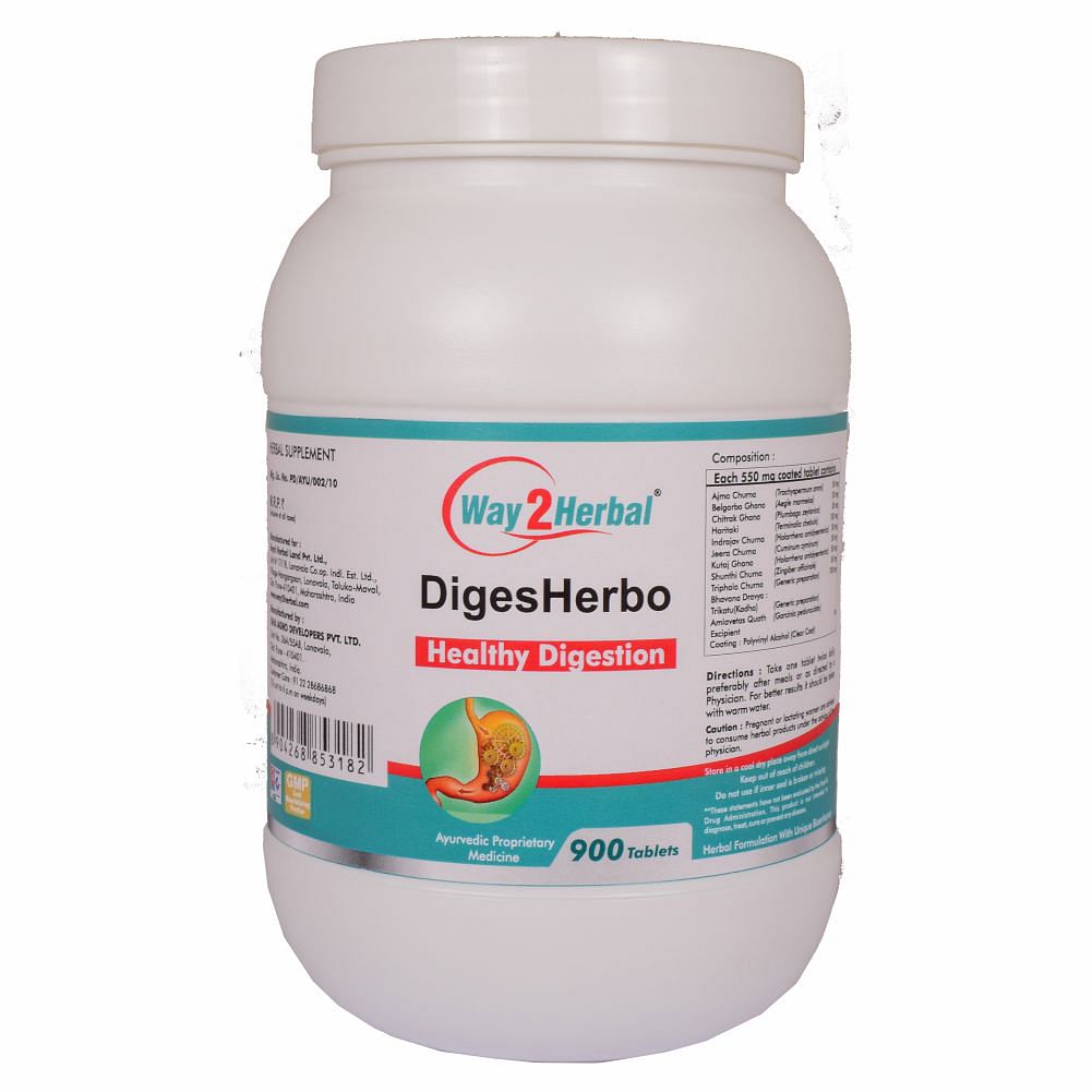 

Way2herbal DIGESHERBO - 900 Tablets