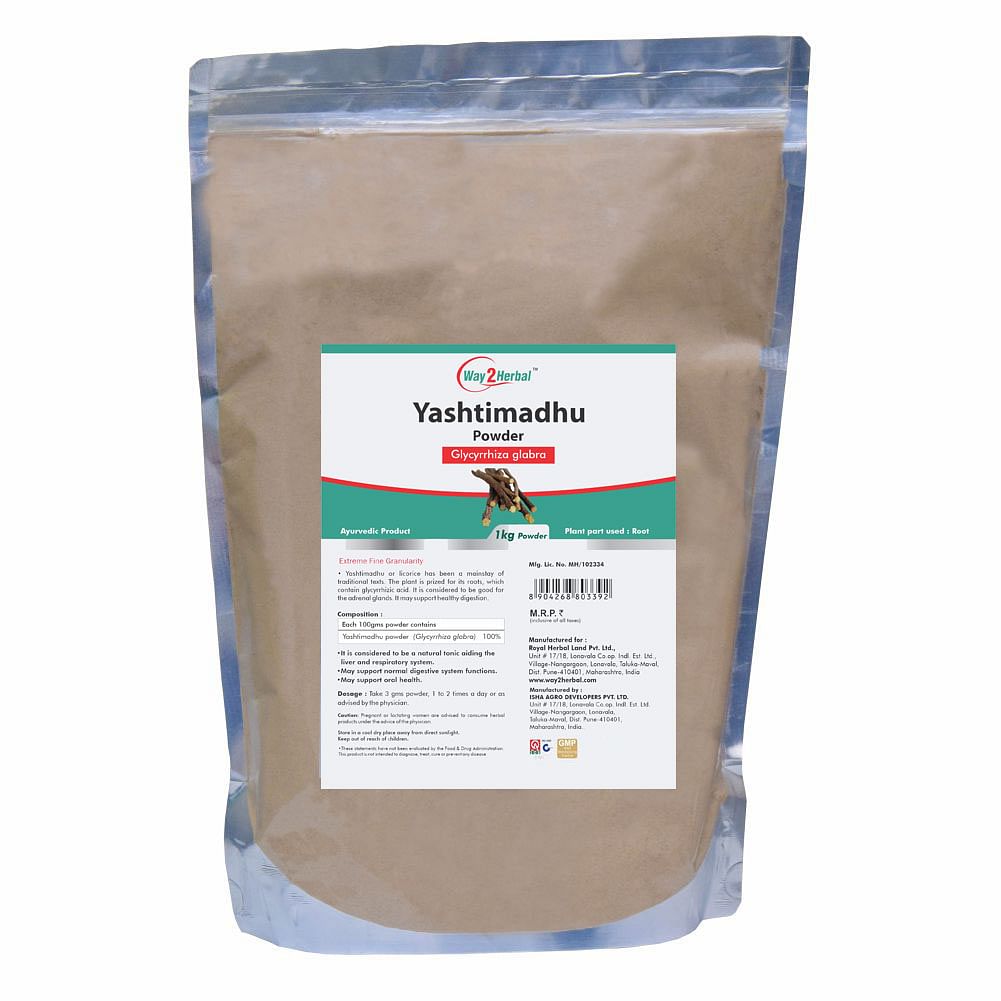 

Way2herbal Yashtimadhu Powder - 1 kg