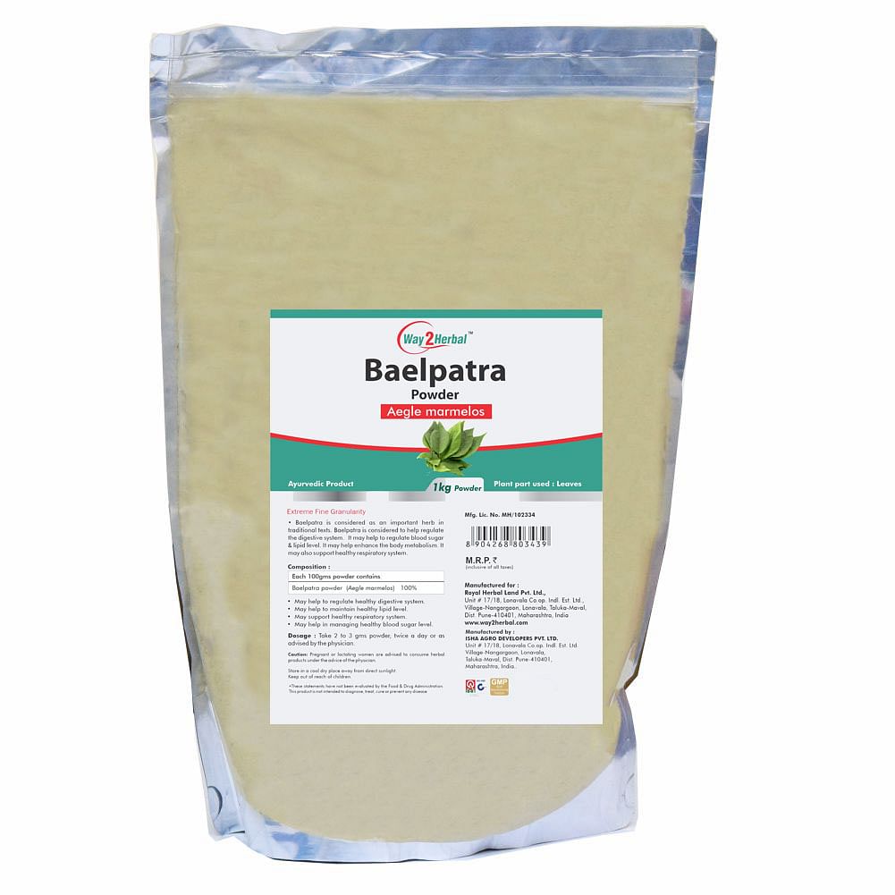 

Way2herbal Baelpatra Powder - 1 kg