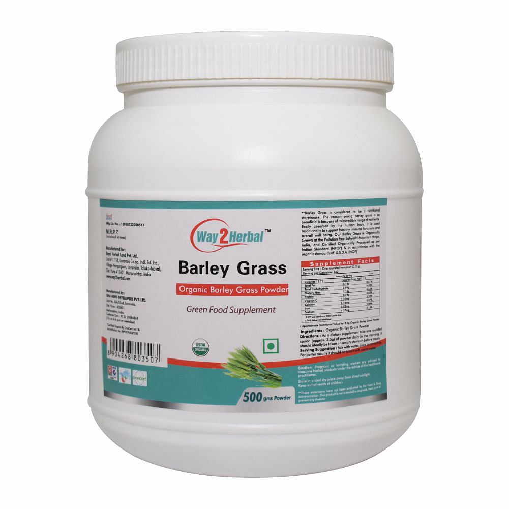 

Way2herbal Barley Grass 500 Gms Powder