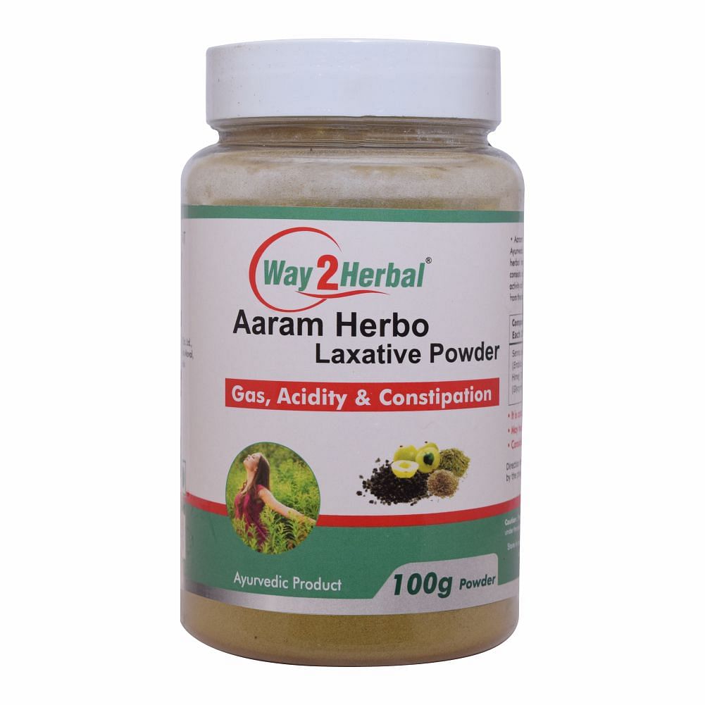 

Way2herbal Aaram Herbo Laxative Powder - 100 gms