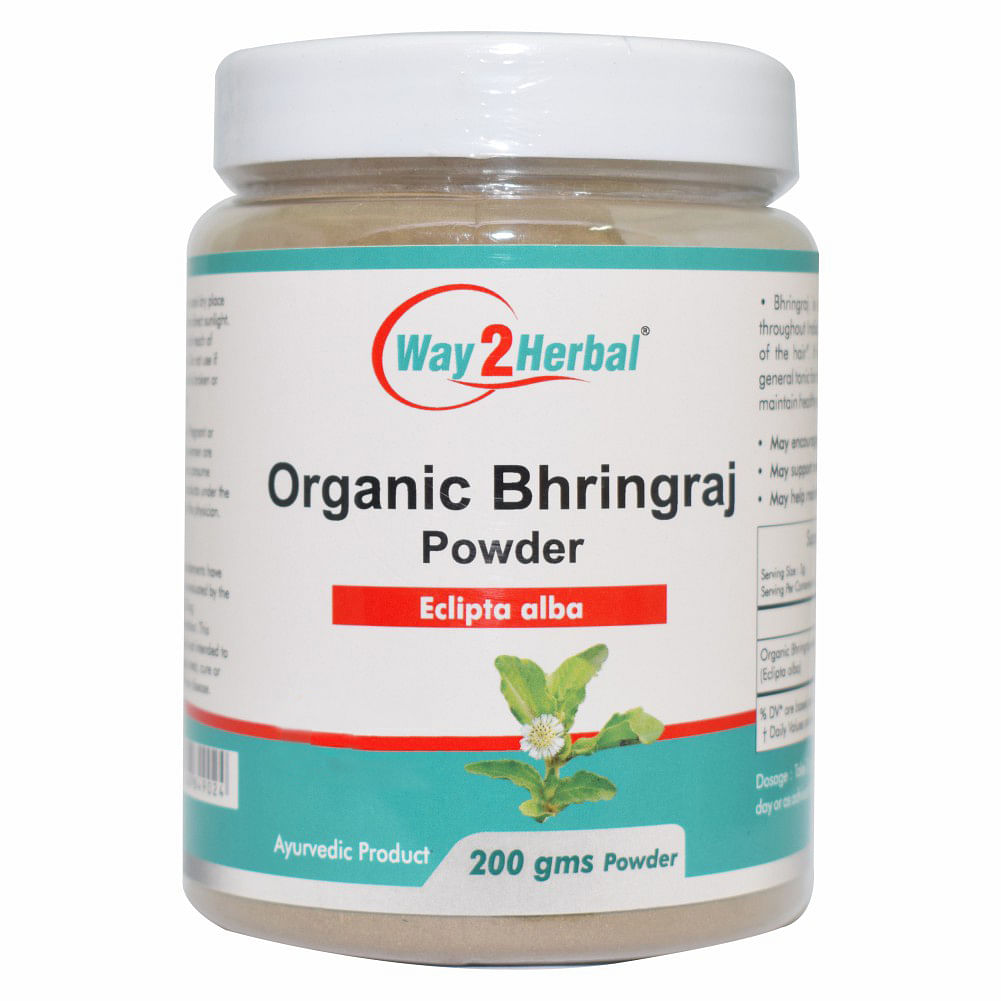 

Way2herbal Organic Bhringraj Powder - 200gms