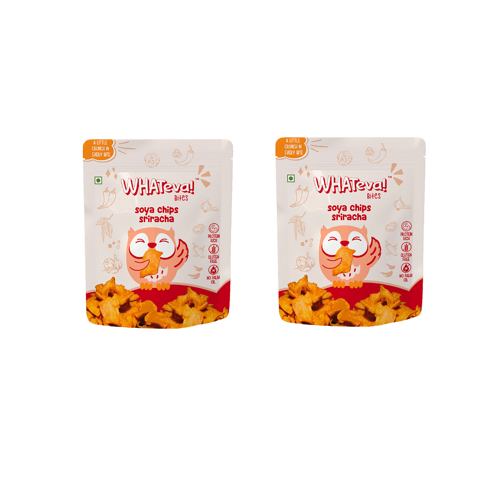 

WHATeva! bites Sriracha Soya Chips 100 gm (Pack of 2)