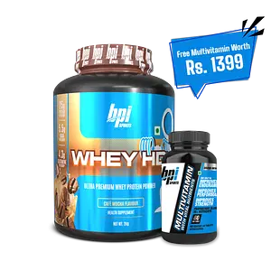 BPI Sports Whey HD Ultra Premium Protein Powder |2kg| 25g Protein, Whey Protein Concentrate, 54 Servings