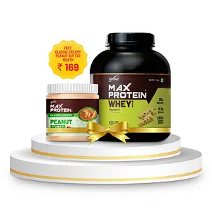RiteBite Max Protein Whey Protein Powder Kulfi 2Kg| 60 Servings | DigeZyme for Enhanced Digestion | 25g Protein | 5.2g BCAAs | Zero Added Sugar | For Adults (Men & Women) | High Protein| Gluten Free| 100%
