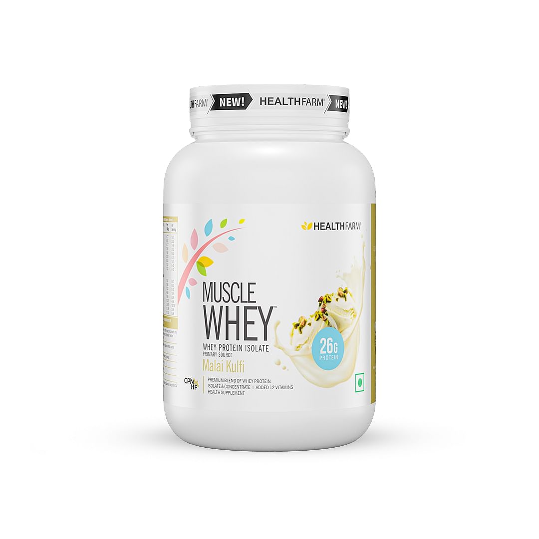 

HEALTHFARM Muscle Whey Protein Malai kulfi 907gm