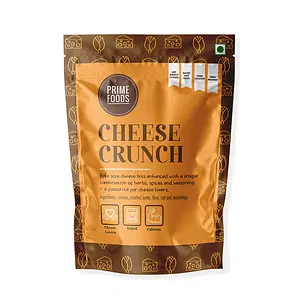 Prime Foods Cheese Crunch | Baked | Jain | High Protein Snack | 75 Grams Each - Pack of 1