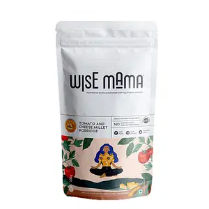 Wise Mama Tomato and Cheese Millets | Breakfast Cereals | High Fibre | High Protein | Complex Carbs | Gluten Free | Ready to Cook - 300 g (Pack of 1)