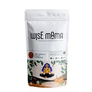 Wise Mama Desi Masala Millet Porridge | Breakfast Cereals | High Fibre | High Protein | Complex Carbs | Gluten Free | Ready to Cook - 300 Gm (Pack Of 1)